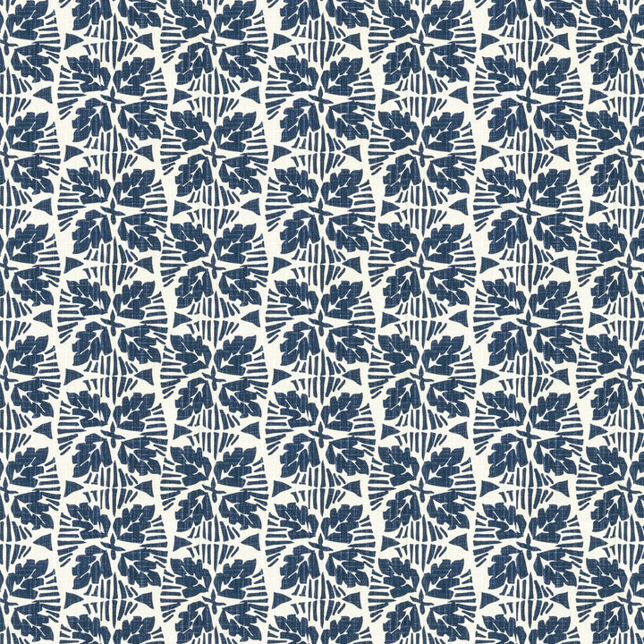 Keylargo 1 Navy by Aoc Designer Fabric THE ART OF COLOR HERITAGE 100%COT USA Horizontal: 5.750 and Vertical: 6.250 54 in - Swanky Fabrics -