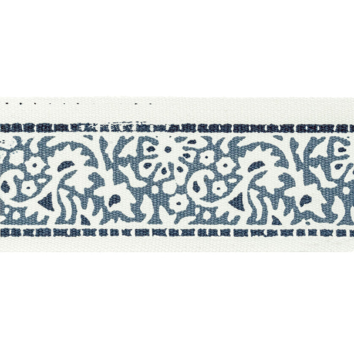Kinsey Tape 2 Denim by Stout Designer Trim NATURAL BEAUTY TRIM 100%COT INDIA Horizontal: 2.500 and Vertical: 3.125 2.5 in - Swanky Fabrics -