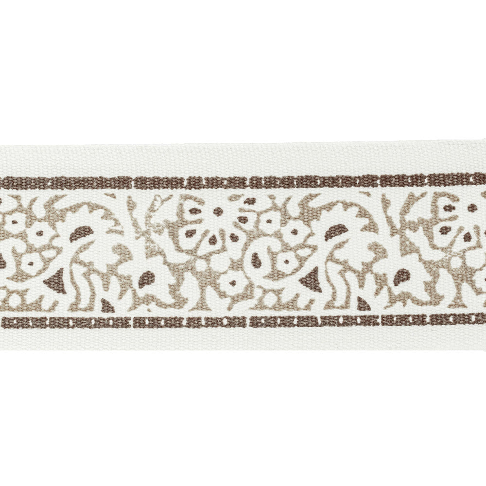 Kinsey Tape 7 Toffee by Stout Trim Stout Trim Kinsey Tape 7 ToffeeTrim NATURAL BEAUTY TRIM 100%COT INDIA </p><p>Repeat: H: 2.500, V: 3.125 2.5 in - Fabric Carolina -