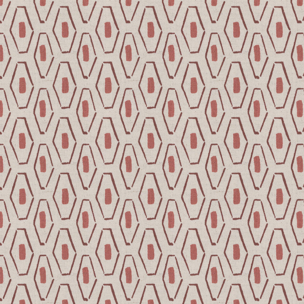 Klavon 2 Tearose by Stout Designer Fabric THE ART OF COLOR HANDCRAFTED 59%COT 41%LIN INDIA FLAME RETARDANT-U.F.A.C. CLASS 1 WYZENBEEK 12 000 DOUBLE RUB WEAR TEST (MEDIUM DUTY) Horizontal: 6.500 and Vertical: 7.875 54 in - Swanky Fabrics -
