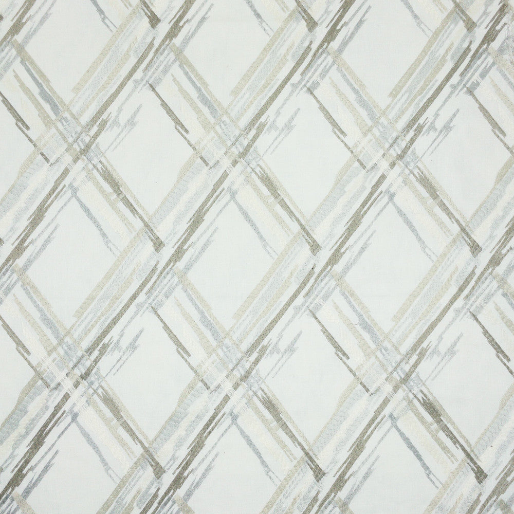 Knissell 1 Pongee by Stout Designer Fabric COMFORTABLE LIVING LINEN/SHADOW 52%COT 48%POL %PEMB INDIA Horizontal: 6.500 and Vertical: 9.000 52.5 in - Swanky Fabrics -