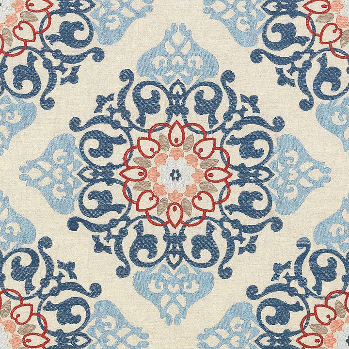 Kodiak 1 Harbor by Stout Designer Fabric EMBROIDERY IV 60%LIN 40%COT %REMB INDIA </p><p>Repeat: 15.75 51 in - Swanky Fabrics -