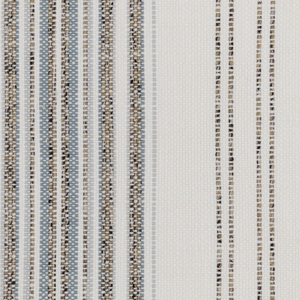 Kokomo 5 Shoreline by Stout Designer Fabric JUST STRIPES BLUE/SPRING 91%POL 9%NOL USA Horizontal: 0.125 and Vertical: 8.250 56 in - Swanky Fabrics -