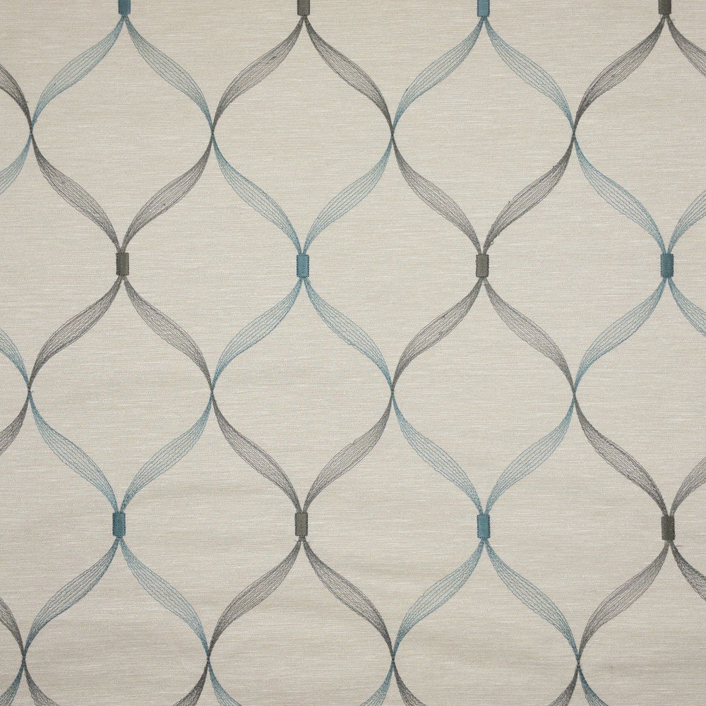 Kressman 2 Teal by Stout Designer Fabric COMFORTABLE LIVING BAHAMA/CARIBBEAN 45%SVI 45%POL 10%COT %REMB INDIA Horizontal: 10.500 and Vertical: 15.250 54 in - Swanky Fabrics -