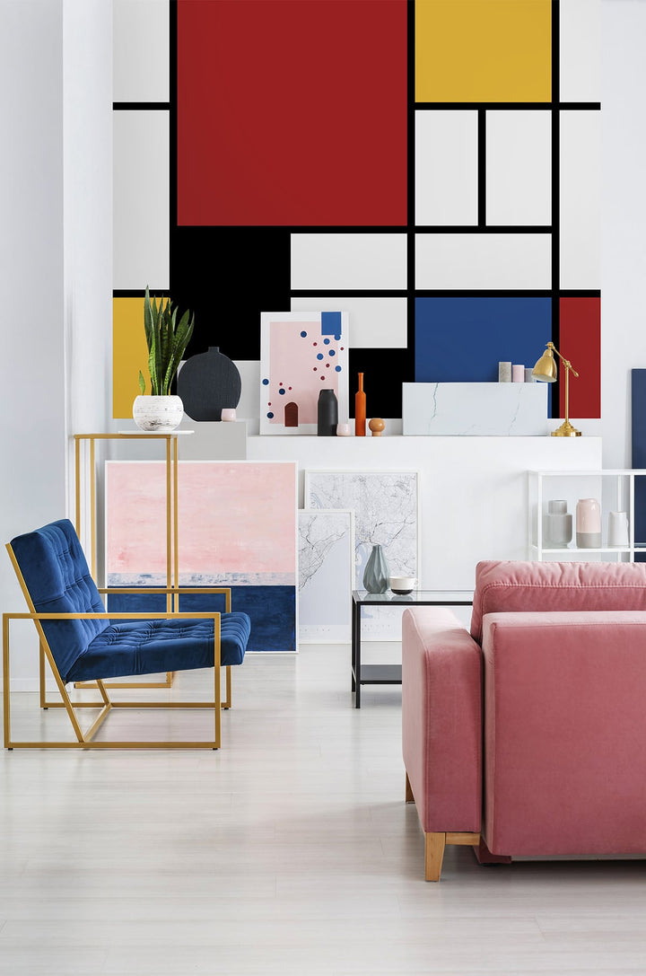 Composition Mural Multicolored KTM1002M by Seabrook Designs Designer Wallpaper