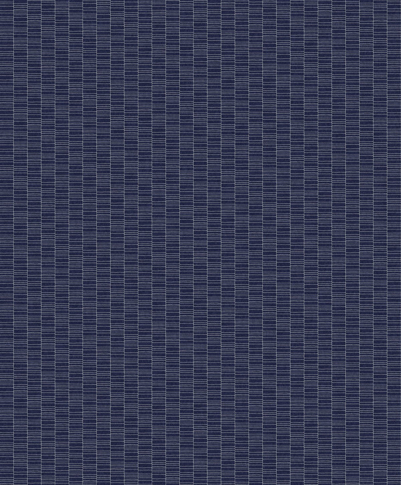 Deco Spliced Stripe Denim Blue KTM1417 by Seabrook Designs Designer Wallpaper