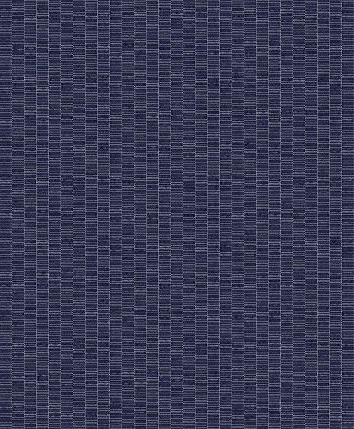 Deco Spliced Stripe Denim Blue KTM1417 by Seabrook Designs Designer Wallpaper