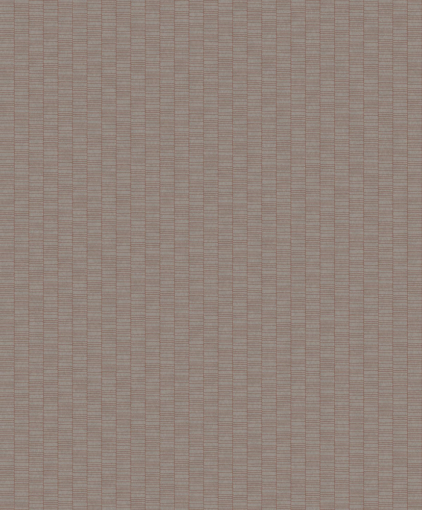 Deco Spliced Stripe Graphite & Terra Cotta KTM1426 by Seabrook Designs Designer Wallpaper