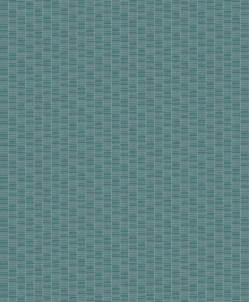 Deco Spliced Stripe Perry Teal KTM1427 by Seabrook Designs Designer Wallpaper