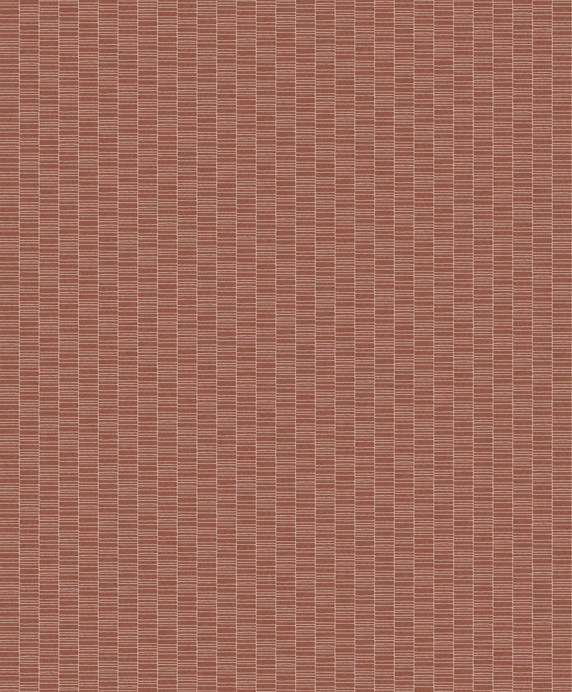Deco Spliced Stripe Terra Cotta KTM1429 by Seabrook Designs Designer Wallpaper
