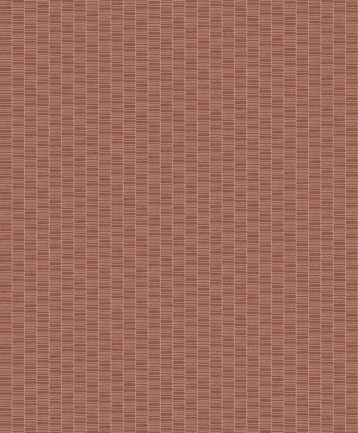 Deco Spliced Stripe Terra Cotta KTM1429 by Seabrook Designs Designer Wallpaper