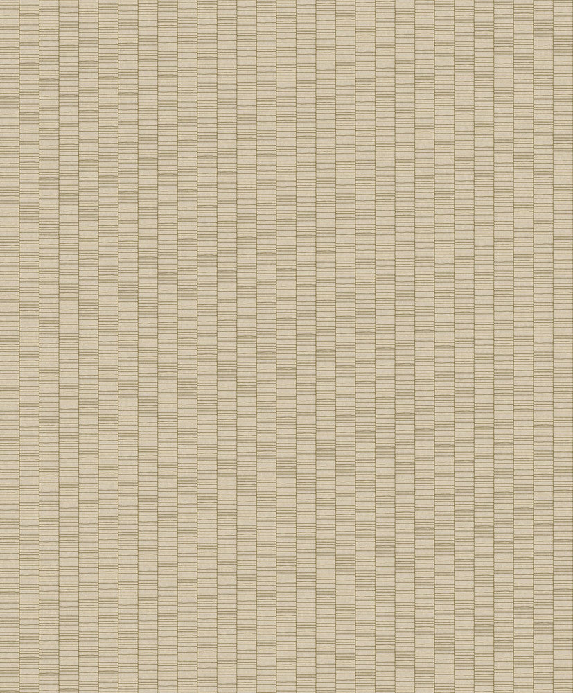 Deco Spliced Stripe Metallic Gold & Parchment KTM1433 by Seabrook Designs Designer Wallpaper