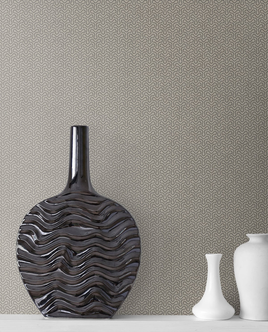 Spiro Geometric Pavestone KTM1524 by Seabrook Designs Designer Wallpaper