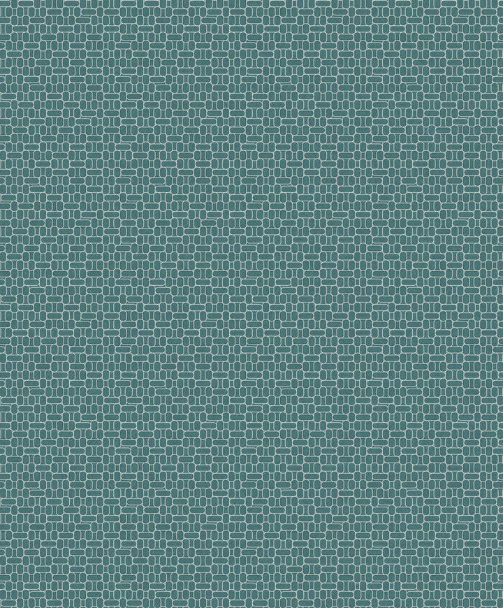 Capsule Geometric Perry Teal KTM1626 by Seabrook Designs Designer Wallpaper