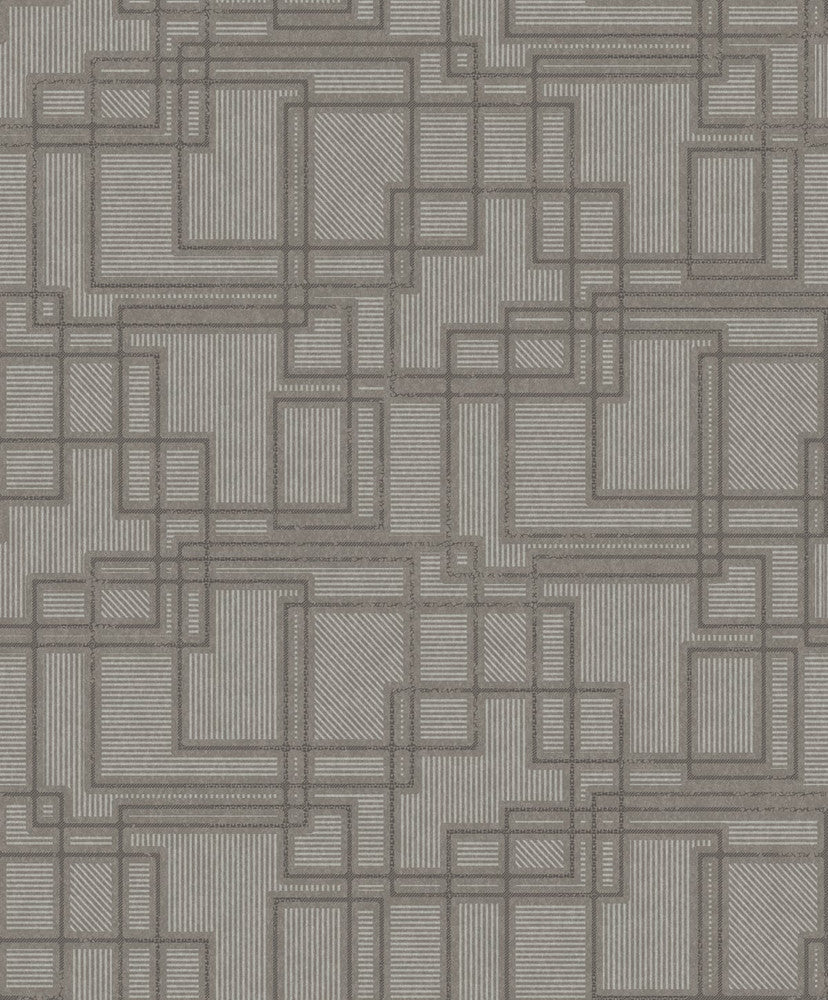 Bauhaus Cityscape Hammered Steel KTM1716 by Seabrook Designs Designer Wallpaper