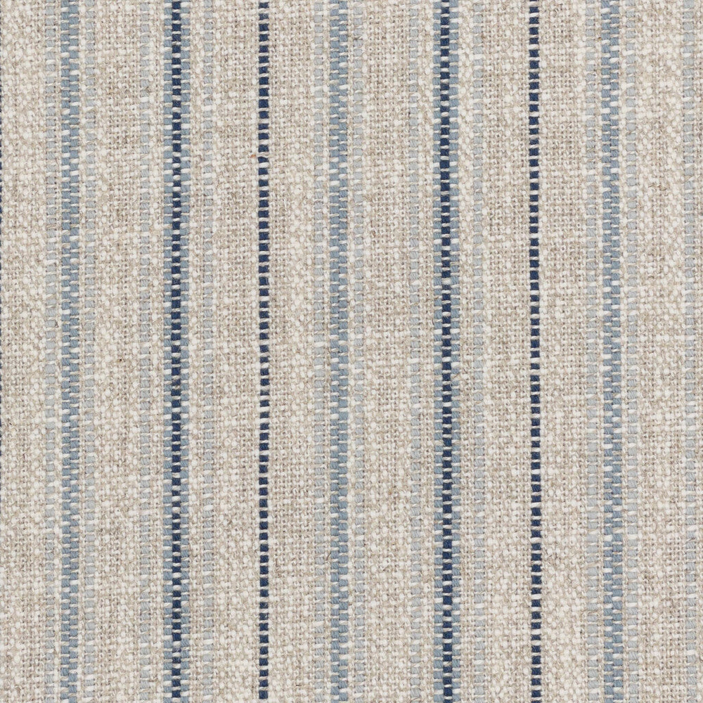Kyle 2 Wedgewood by Stout Designer Fabric JUST STRIPES DENIM/SLATE 63%COT 25%LIN 12%POL INDIA CATB 117-2013 MARTINDALE WEAR TEST (20 000 CIRCULAR RUBS) Horizontal: 2.375 and Vertical: 0.000 54 in - Swanky Fabrics -