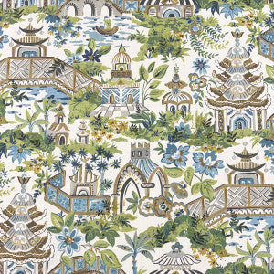 Magnolia Fabric Kyoto Bluegreen
