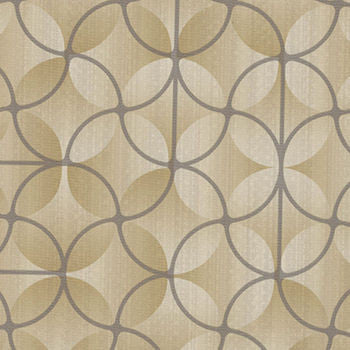 Kaleidoscope Champagne by Spradling Designer Fabric See sample 100% Vinyl  100000 Horizontal: 18.0" and Vertical: 18.0" 54"  - Swanky Fabrics -