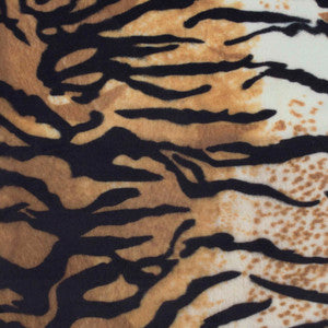 Europatex Fabric Kingdom Tiger Black/Caramel/White