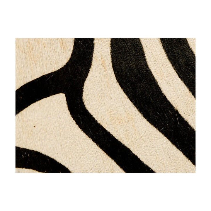 Painted Zebra Natural by Kravet Couture Designer Fabric - LEATHER - 100% Italy LIGHT Horizontal: 0 and Vertical: 0 - - Swanky Fabrics -