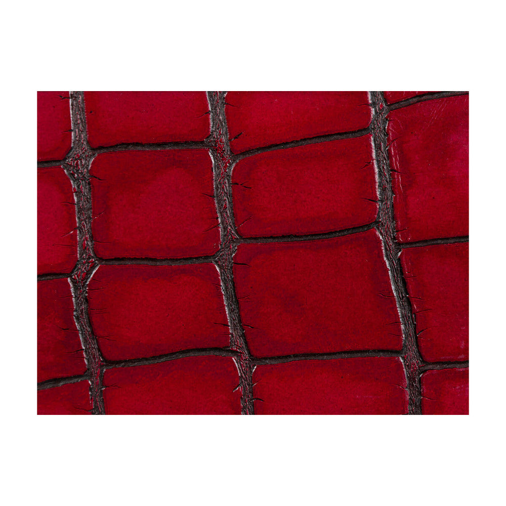 L-Tuscany Ruby by Kravet Couture Designer Fabric - LEATHER - 100% Brazil - Horizontal: - and Vertical: - - - Swanky Fabrics -