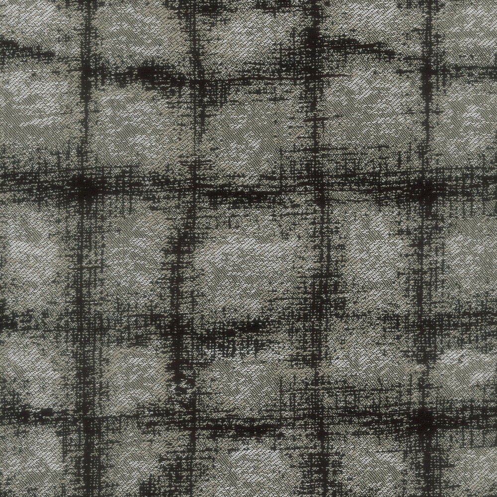 Ladew 1 Storm by Stout Designer Fabric RAINBOW LIBRARY FOG/COAL 53%COT 29%POL 18%SVI INDIA MARTINDALE WEAR TEST (28 000 CIRCULAR RUBS) Horizontal: 13.625 and Vertical: 10.25 53 in - Swanky Fabrics -