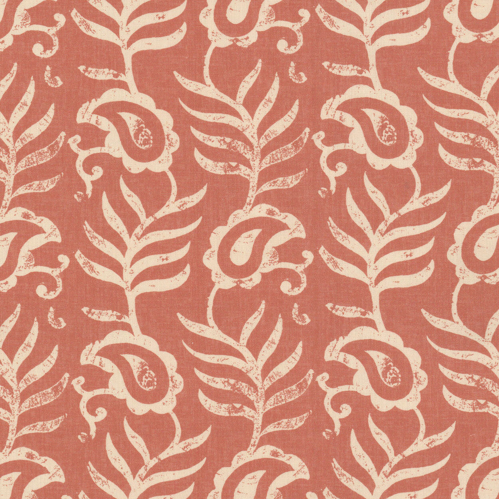 Lakeland 3 Tile by Stout Designer Fabric RAINBOW LIBRARY GINGER/POPPY 53%LIN 35%COT 12%NYL UK Horizontal: 7.750 and Vertical: 8.125 54 in - Swanky Fabrics -