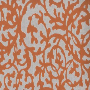 Lambert Tangerine 25 by Norbar Designer Fabric ATRIUM 100% SOLUTION DYED POLYACRYLIC GERMANY 17"V 14"H 54 - Swanky Fabrics -