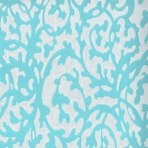Lambert Turquoise 65 by Norbar Designer Fabric ATRIUM 100% SOLUTION DYED POLYACRYLIC GERMANY 17"V 14"H 54 - Swanky Fabrics -