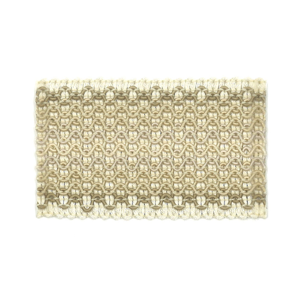 Laminia 1 Oatmeal by Stout Designer Trim New World Trim Volume Ii 60% Spun Viscose 16% Polyester 15% Cotton 9% Nylon CHINA Horizontal: 0 and Vertical: 0 2.13 in - Swanky Fabrics -