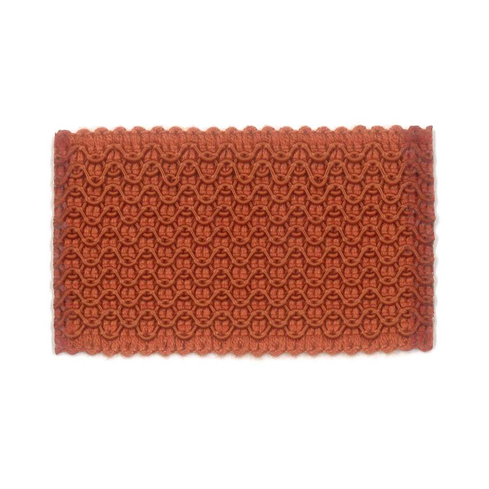 Laminia 5 Tigerlily by Stout Designer Trim NEW WORLD TRIM VOLUME II 60%SVI 16%POL 15%COT 9%NYL CHINA FLAME RETARDANT-U.F.A.C. CLASS 1 CATB 117-2013 PERFORMANCE RATED FABRIC WYZENBEEK 60 000 DOUBLE RUB WEAR TEST (HEAVY DUTY) Horizontal: 0.000 and Vertical: 0.000 2.13 in - Swanky Fabrics -