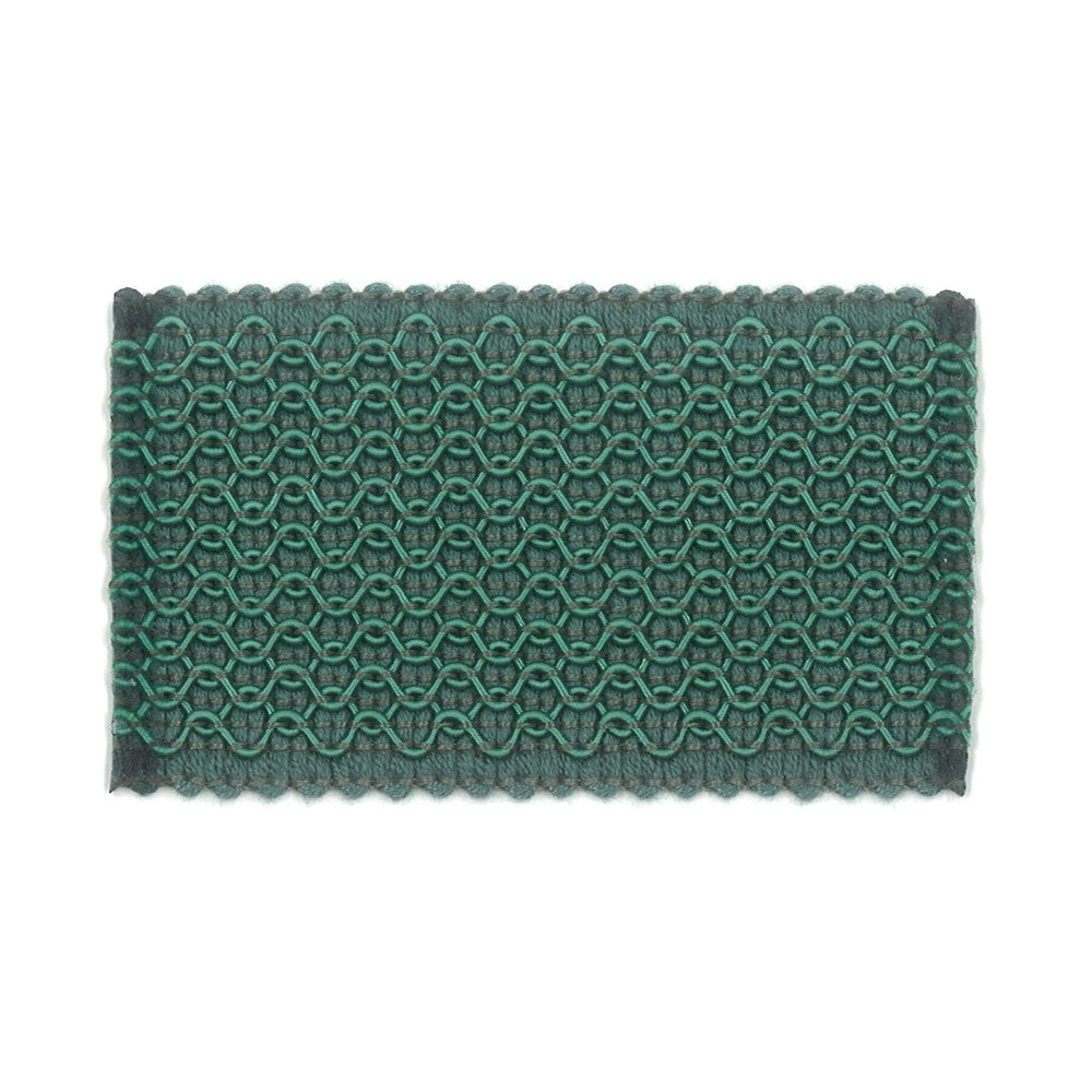 Laminia 9 Lagoon by Stout Designer Trim NEW WORLD TRIM VOLUME II 60%SVI 16%POL 15%COT 9%NYL CHINA Horizontal: 0 and Vertical: 0 2.13 in - Swanky Fabrics -