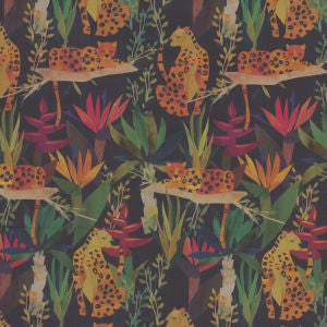 Landau Night by Norbar Designer Fabric SUNTASTIC 100% ACRYLIC ITALY 20 3/4"V 13 7/8"H 63 - Swanky Fabrics -