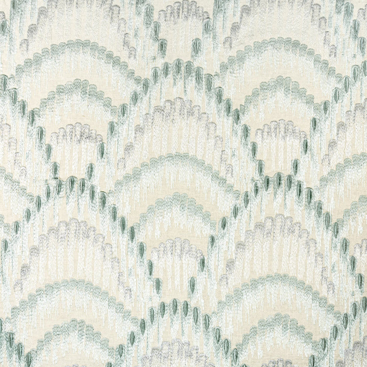 Lauris 2 Mineral by Marcus William Designer Fabric MARCUS WILLIAM CURIOSITIES 60%LIN 40%COT %BEMB INDIA Horizontal: 12.750 and Vertical: 15.750 51 in - Swanky Fabrics -
