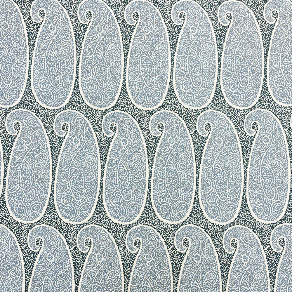 Yaiza Azul by Gaston Y Daniela Designer Fabric LORENZO CASTILLO V VISCOSE - 70%;COTTON - 30% India MEDIUM Horizontal: 14 and Vertical: 33 54 - Swanky Fabrics -