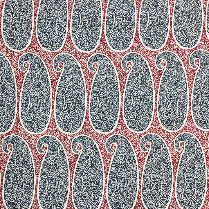 Yaiza Rojo/Azul by Gaston Y Daniela Designer Fabric LORENZO CASTILLO V VISCOSE - 70%;COTTON - 30% India MEDIUM Horizontal: 14 and Vertical: 33 54 - Swanky Fabrics -