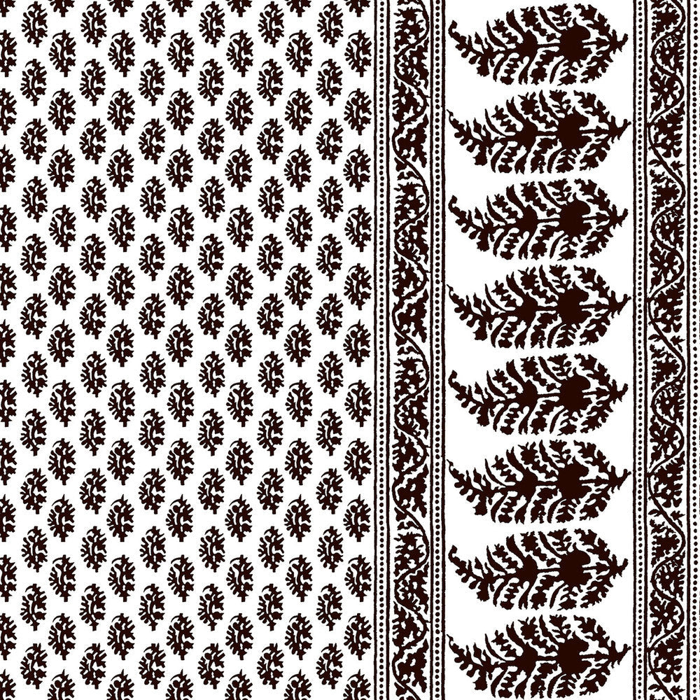 Aravaquita Chocolate by Gaston Y Daniela Designer Fabric LORENZO CASTILLO V COTTON - 61%;LINEN - 39% Spain MEDIUM Horizontal: 54 and Vertical: 5.7 54 - Swanky Fabrics -