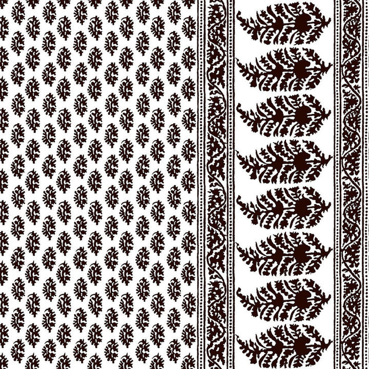 Aravaquita Chocolate by Gaston Y Daniela Designer Fabric LORENZO CASTILLO V COTTON - 61%;LINEN - 39% Spain MEDIUM Horizontal: 54 and Vertical: 5.7 54 - Swanky Fabrics -