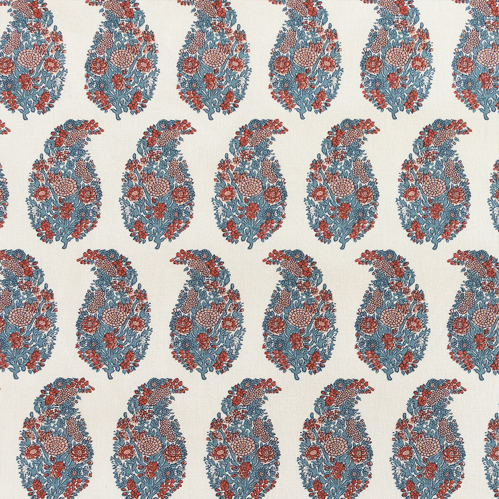 Tarsila Rojo/Gris by Gaston Y Daniela Designer Fabric LORENZO CASTILLO V COTTON - 100% Spain HEAVY Horizontal: 2.44 and Vertical: 6.88 55.11 - Swanky Fabrics -
