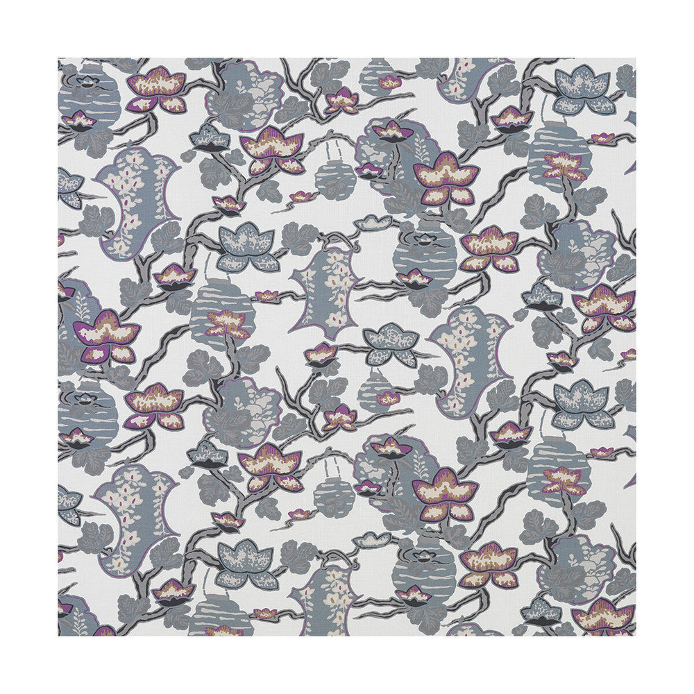 Maria Cobalto/Lavanda by Gaston Y Daniela Designer Fabric LORENZO CASTILLO III VISCOSE - 60%;LINEN - 30%;COTTON - 10% Spain HEAVY Horizontal: 27 and Vertical: 26.25 55 - Swanky Fabrics -