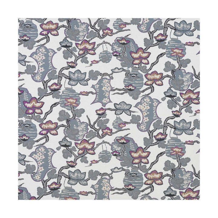 Maria Cobalto/Lavanda by Gaston Y Daniela Designer Fabric LORENZO CASTILLO III VISCOSE - 60%;LINEN - 30%;COTTON - 10% Spain HEAVY Horizontal: 27 and Vertical: 26.25 55 - Swanky Fabrics -