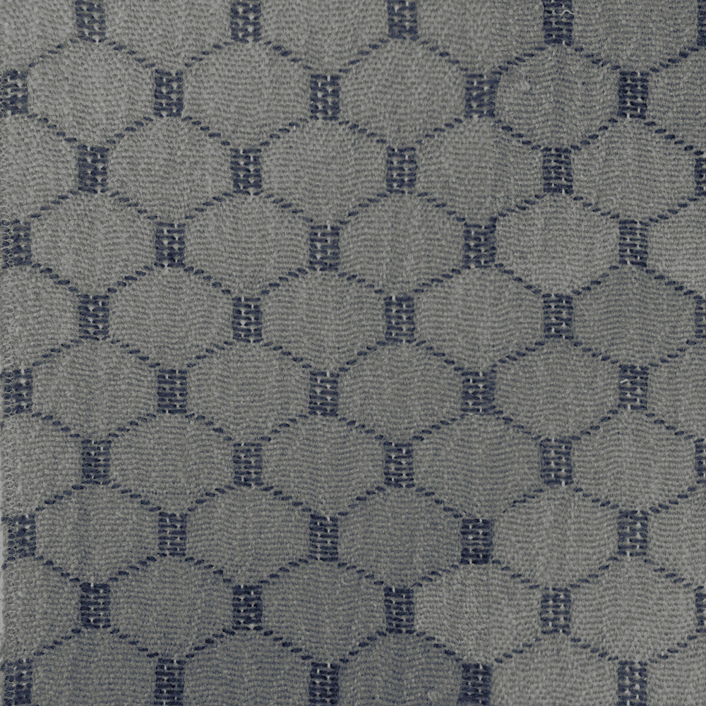 Gredos Gris/Navy by Gaston Y Daniela Designer Fabric LORENZO CASTILLO IV WOOL - 57%;COTTON - 43% France MEDIUM Horizontal: 1.38 and Vertical: 1.42 50 - Swanky Fabrics -