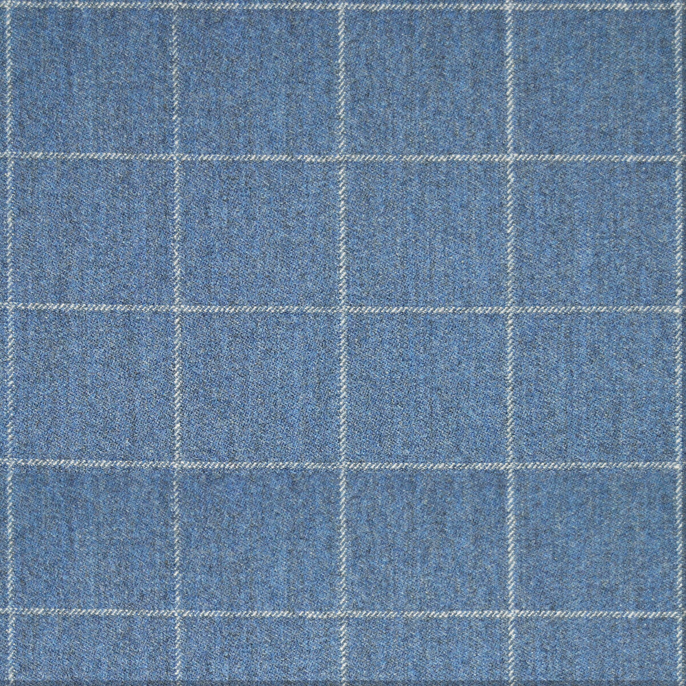 Rascafria Azul by Gaston Y Daniela Designer Fabric LORENZO CASTILLO IV WOOL - 92%;NYLON - 8% Italy HEAVY Horizontal: 1.77 and Vertical: 2.17 55 - Swanky Fabrics -