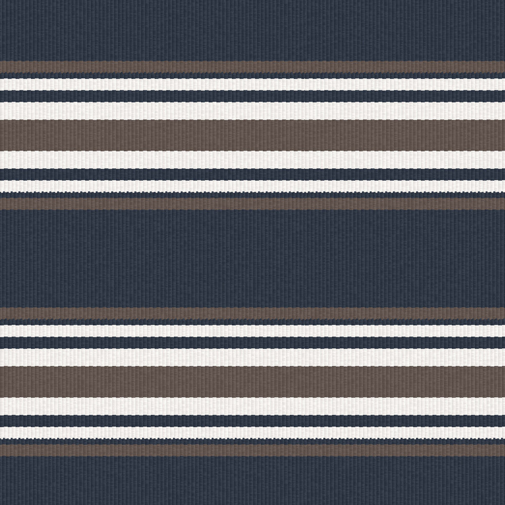 Pinilla Navy/Marron by Gaston Y Daniela Designer Fabric LORENZO CASTILLO IV WOOL - 73%;COTTON - 20%;POLYESTER - 7% Turkey HEAVY Horizontal: 0 and Vertical: 26.4 54 - Swanky Fabrics -