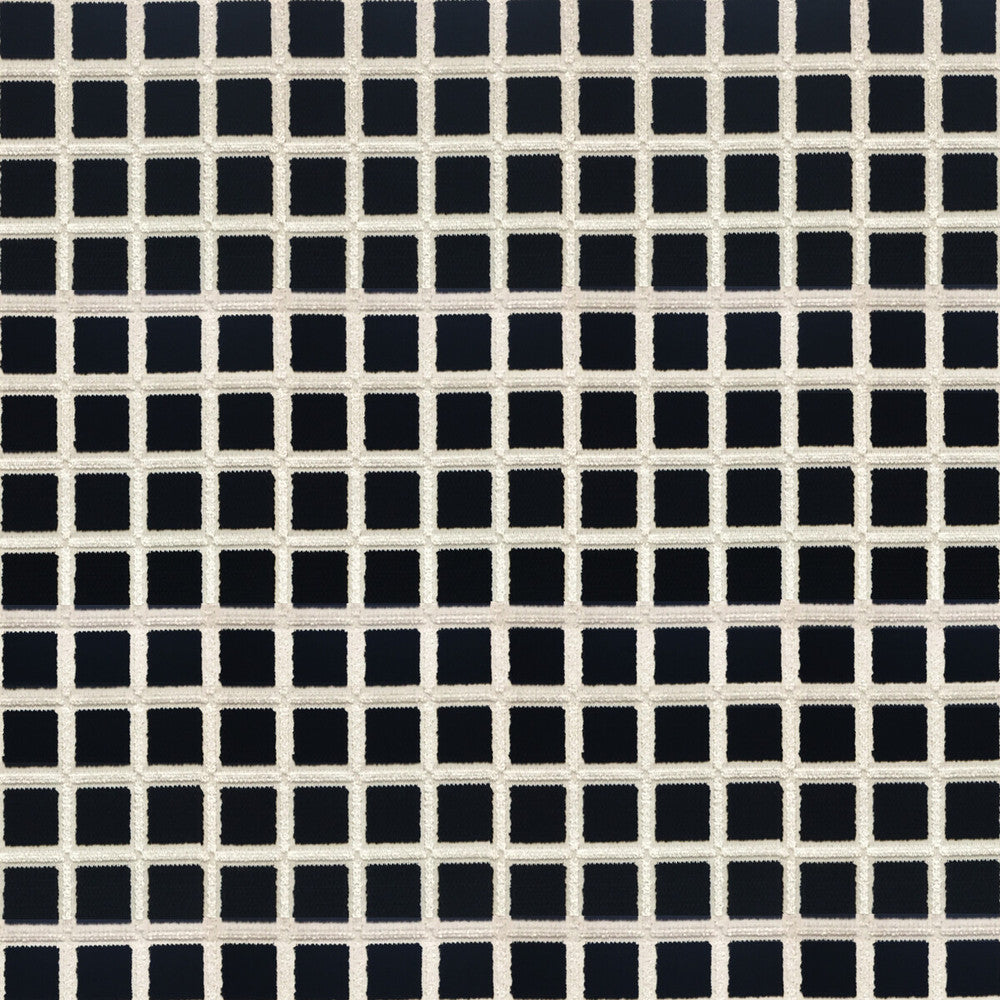 Buitrago Negro/Blanco by Gaston Y Daniela Designer Fabric LORENZO CASTILLO IV VISCOSE - 92%;POLYESTER - 8% Belgium HEAVY Horizontal: 1.38 and Vertical: 1.38 54 - Swanky Fabrics -