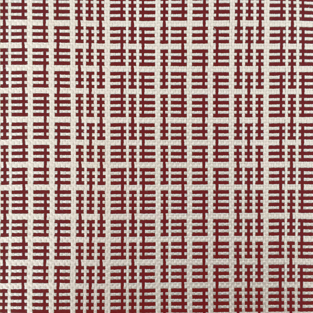 Tiana Rojo by Gaston Y Daniela Designer Fabric LORENZO CASTILLO IV VISCOSE - 66%;COTTON - 18%;POLYESTER - 16% Italy HEAVY Horizontal: 5.32 and Vertical: 2.95 55 - Swanky Fabrics -