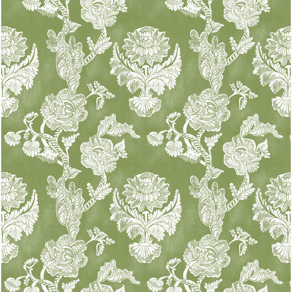 Chitina Verde by Gaston Y Daniela Designer Fabric LORENZO CASTILLO IV VISCOSE - 67%;LINEN - 33% Spain MEDIUM Horizontal: 26.87 and Vertical: 26 54 - Swanky Fabrics -