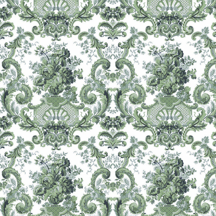 San Ildefonso Verde by Gaston Y Daniela Designer Fabric LORENZO CASTILLO IV VISCOSE - 67%;COTTON - 33% India HEAVY Horizontal: 27.27 and Vertical: 27.45 55 - Swanky Fabrics -