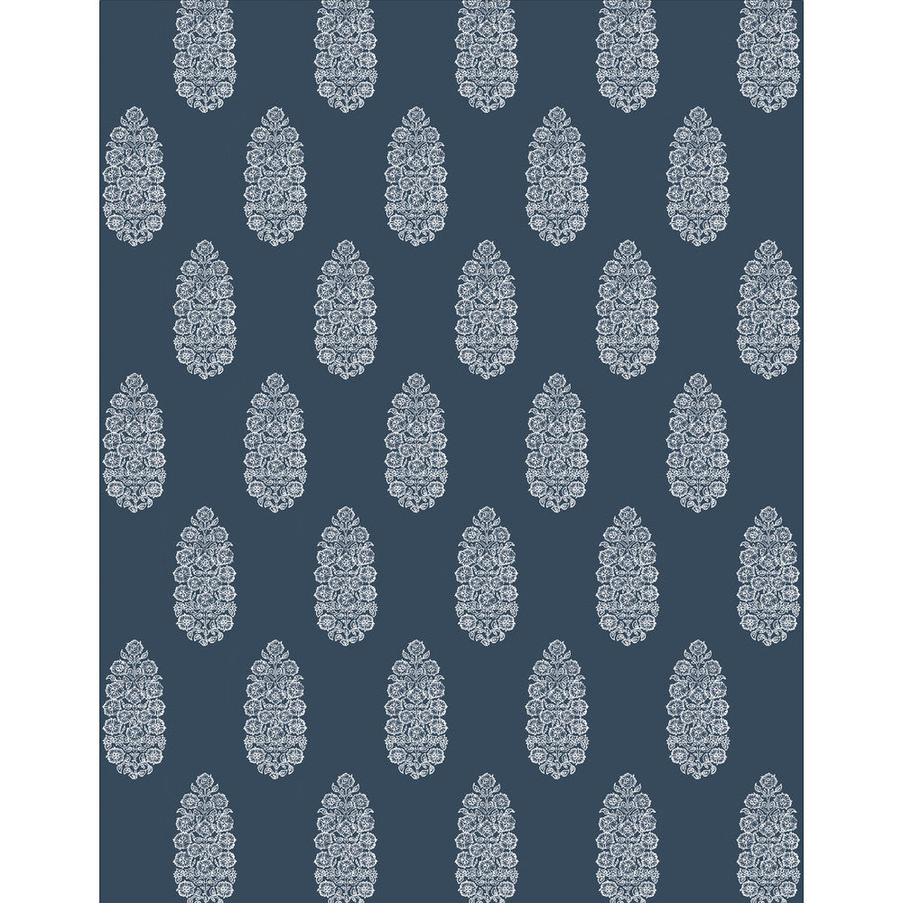 Salobrena Wp Azul by Gaston Y Daniela Designer Wallcovering LORENZO CASTILLO V VINYL - 100% Italy - Horizontal: 0 and Vertical: 20.8 27.5 - Swanky Fabrics -