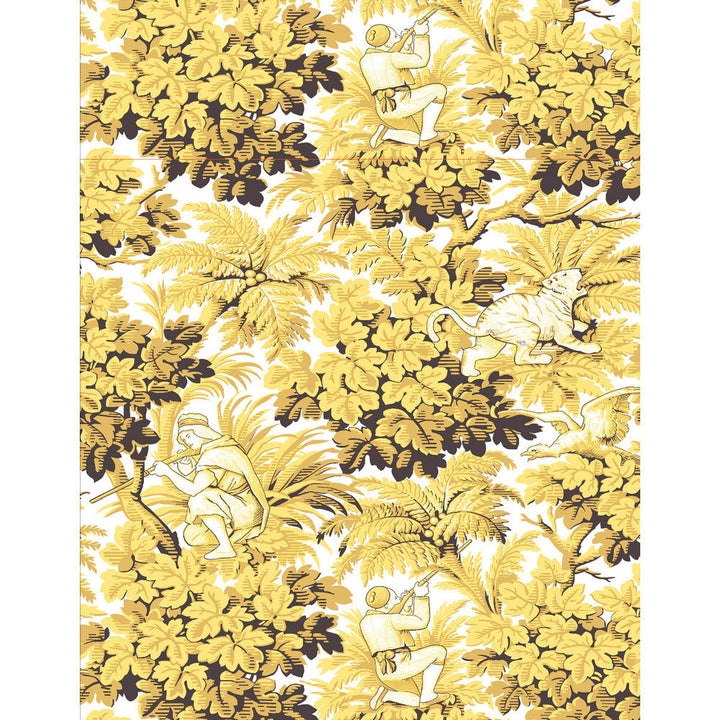 Vegacervera Wp Ocre by Gaston Y Daniela Designer Wallcovering LORENZO CASTILLO V VINYL - 100% Italy - Horizontal: 0 and Vertical: 27.5 27.5 - Swanky Fabrics -